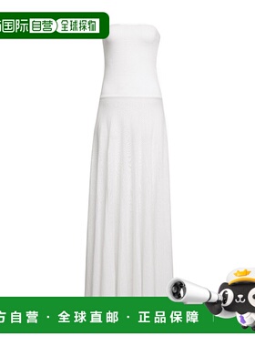 香港直邮Alaia 亚麻长连衣裙 AA9R2702K081B长裙