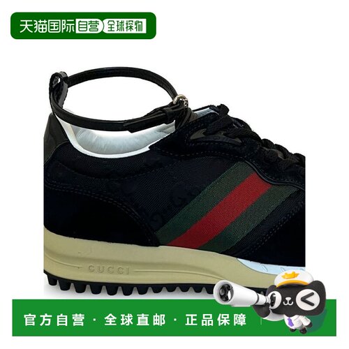 1h可退 香港直邮GUCCI 女士休闲鞋 840291AAEZM1061 CO 黑色 Snea