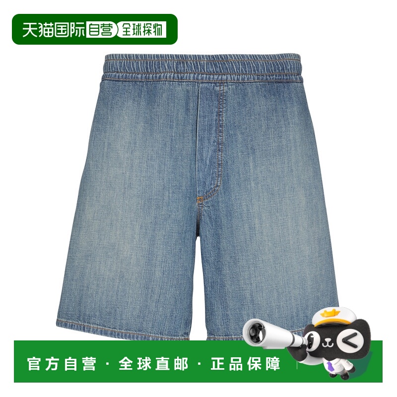 香港直邮Balmain 褪色牛仔短裤 FH0MA036DG03
