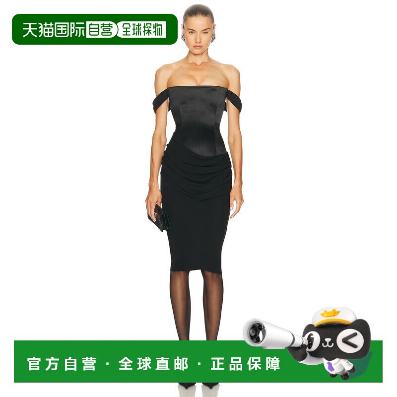 1h可退 美国直邮ALEX PERRY 女士 露肩长款束腰连衣裙 D1695SS26