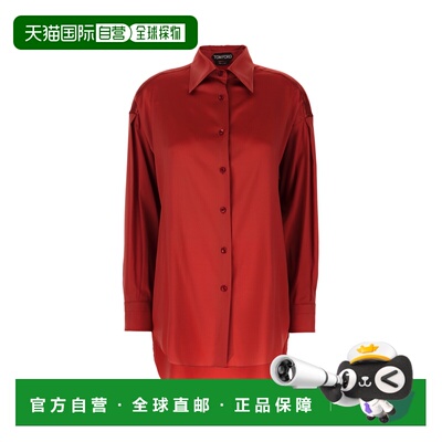 1h可退 香港直邮TOM FORD 女士衬衫 CA3211FAX881ER402 AW2025 红