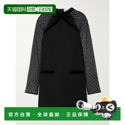 1h可退 美国直邮Nina Ricci 莲娜丽姿 女士 蝴蝶结天鹅绒饰边波尔