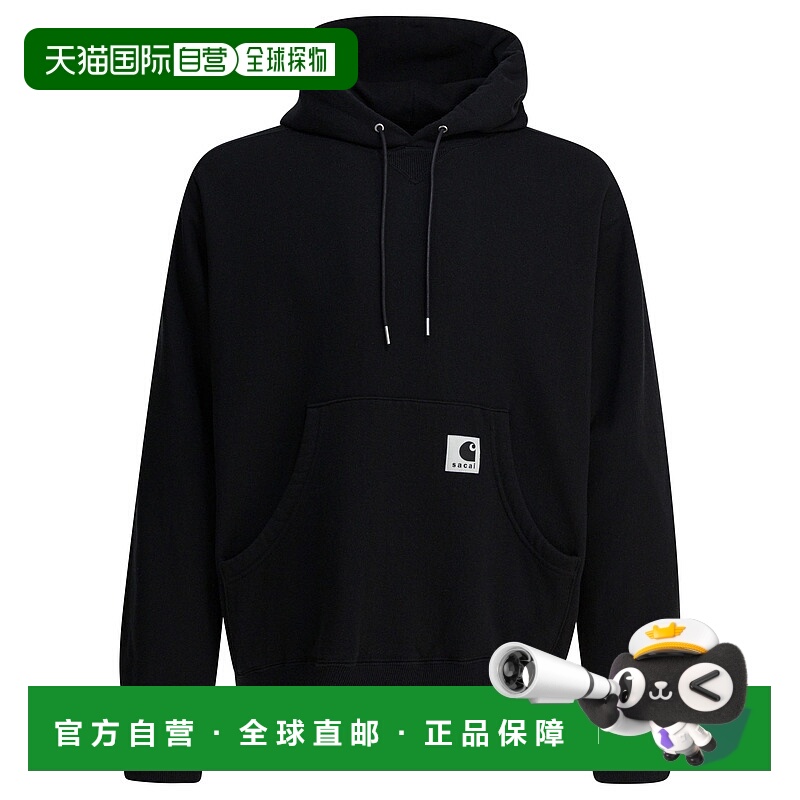 1h可退 香港直邮Sacai 男士 卫衣 2500993S001 black黑色 舒适时