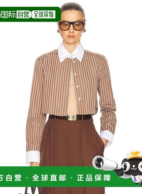 香港直邮Casablanca 女士 棉质条纹衬衫 WS25SH16401