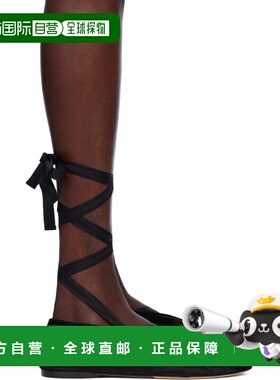 香港直邮Moschino 莫斯奇诺 女士 黑色 Duck 芭蕾鞋 MA11080C0MML