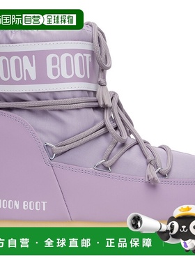 1h可退 香港直邮moon boot 月亮靴 女士 紫色 Icon Low Nylon 踝