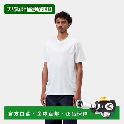 自营欧洲直邮Carhartt WIP Standard男士白色棉质圆领T恤
