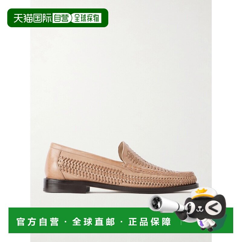 香港直邮Brunello Cucinelli 布内罗 古奇拉利 男士 编织皮质乐福
