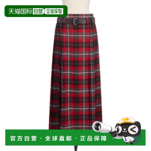 香港直邮Dior 格纹半身裙 511J48A1640迪奥a字裙 【付后1h可退】