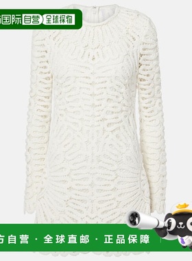 香港直邮Simkhai 女士 McCall 迷你钩花连衣裙包臀裙棉质