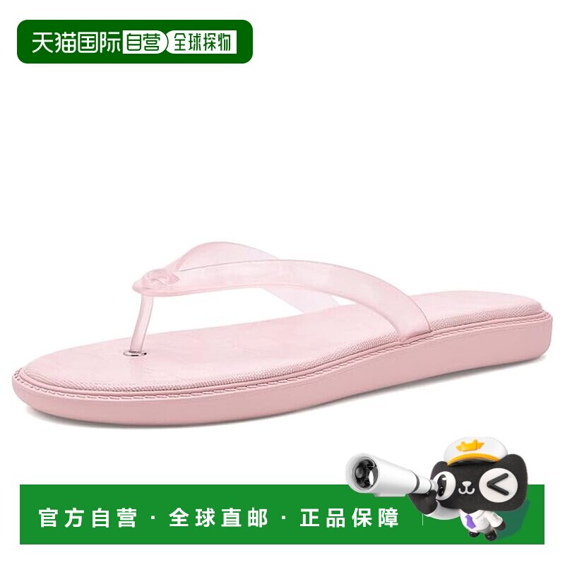 美国直邮Coach 蔻驰 女士 胶质平底人字拖 pink粉色 舒适时尚