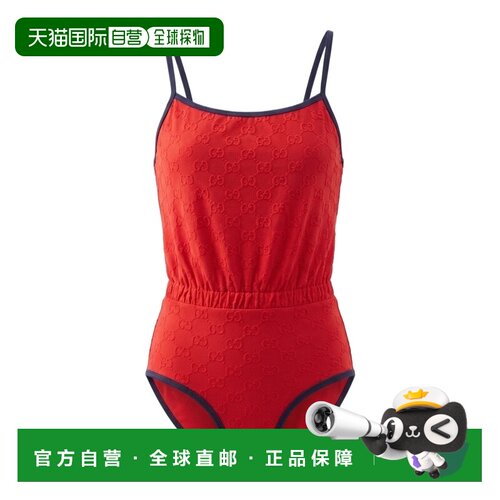 1h可退 香港直邮Gucci 吊带连体泳衣 852913XJHK8