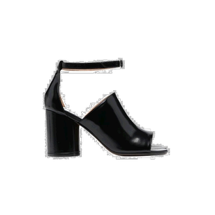 1h可退 香港直邮Maison Margiela 黑色Tabi分趾鞋头高跟凉鞋 S58W