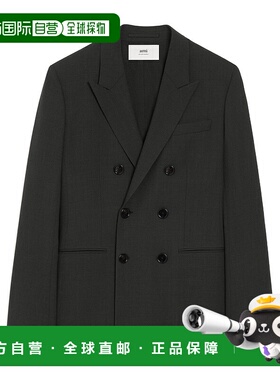 香港直邮Ami Paris 双排扣夹克 FBV006WV0066.羊毛