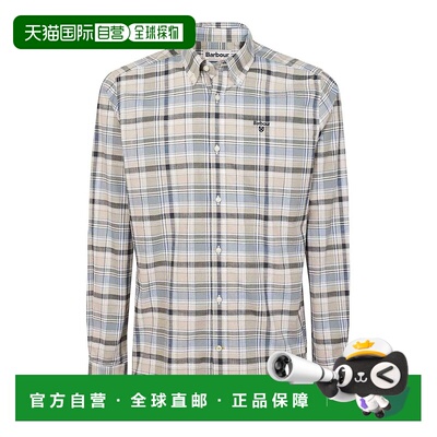 香港直邮Barbour 男士衬衫 MSH5421ST51 SS2024 灰色 格纹衬衫