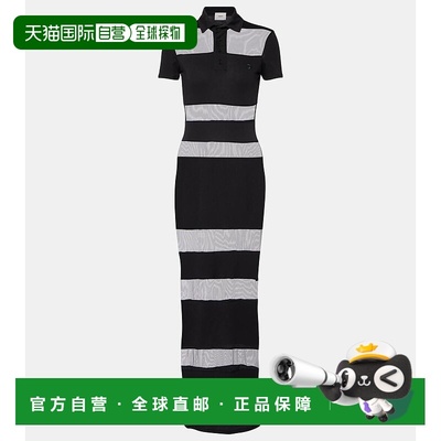 香港直邮Coperni 女士 shee-paneled 条纹长款连衣裙包臀裙