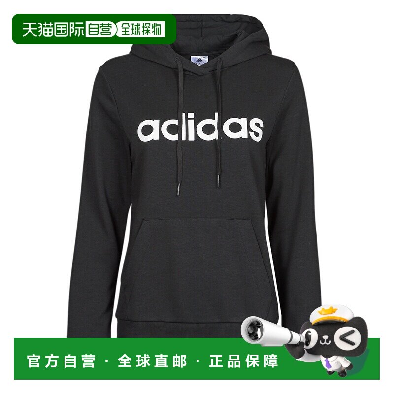 欧洲直邮adidas 女衣服 套头运动衫卫衣 黑色 春夏 WINLID