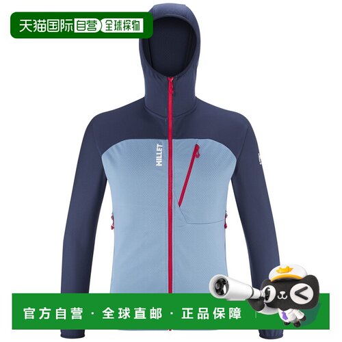 自营欧洲直邮Millet觅乐 LOKKA III 男士抓绒衣 蓝色夹克