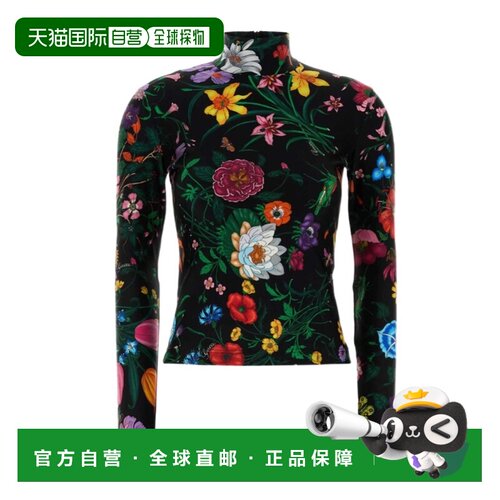 香港直邮GUCCI 女士T恤 865129XHALP1066 SS2026 花色 Printed st