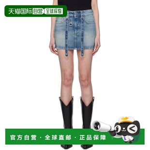 蓝色褪色牛仔短裙 女士 OWYF028C99DEN0014500 white 香港直邮off