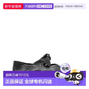 1h可退 香港直邮Hereu 女士 LLASADA 皮质芭蕾舞鞋 LLSSWFA24BLAC