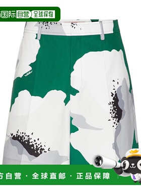 【99新未使用】香港直邮Valentino 花卉图案百慕大短裤 4V0RDD12A