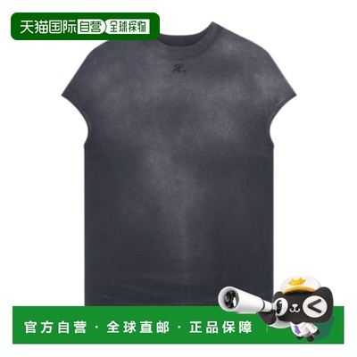 1h可退 香港直邮Courreges 大号日光化T恤 126JTS238JS0273