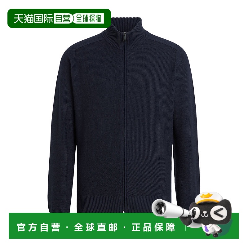 香港直邮Zegna Cashseta 羊绒针织开衫 UEJ92A8157杰尼亚拉链
