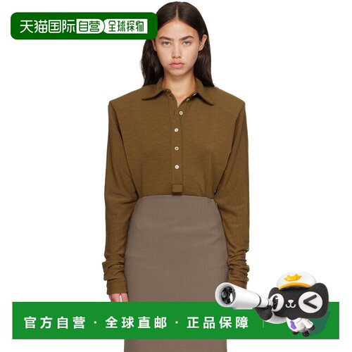 香港直邮Mugler 穆勒 女士 绿色 Batsleeves Polo 连体衣 26F3BO0