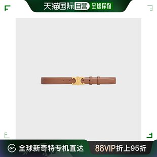 宽2.5cm 欧洲直邮CELINE中型皮带模型牛磺座皮革凯旋门腰带