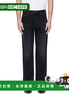 1h可退 香港直邮AMIRI 男士 黑色 Straight Flare 牛仔裤 AMDNGH1