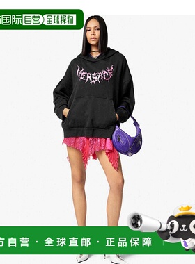 香港直邮Versace 徽标连帽卫衣 10100711A072591B000长袖