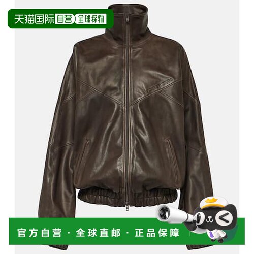 1h可退 香港直邮Acne Studios 艾克妮 女士 Letty 皮革短夹克 000