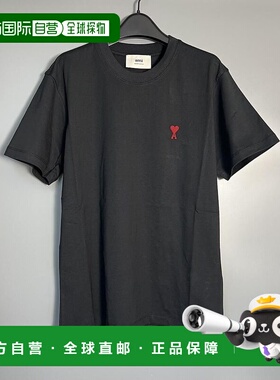 1h可退 香港直邮Ami Paris 男士 短袖T恤 BFUTS035U724 black黑色