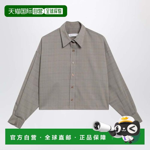 1h可退 香港直邮The Frankie Shop 女士 Arlen 宽松款短款格纹羊(