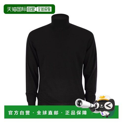 欧洲直邮FEDELI 男士针织衫 MU0070137 AW2025 黑色 Superfine wo