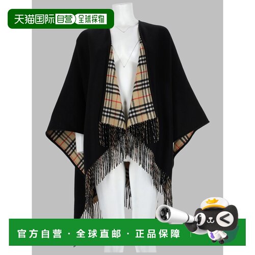 香港直邮Burberry 巴宝莉 女士 围巾 8122804 black黑色 舒适时尚