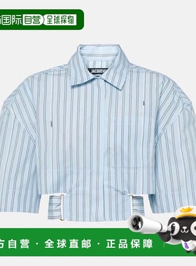 1h可退 香港直邮Jacquemus 女士 La Chemise Courte Bari 条纹棉