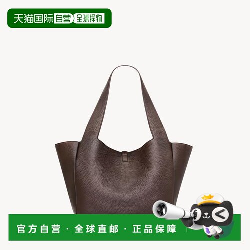 自营欧洲直邮YSL圣罗兰 LE 5 A 7系列女士深棕色鹿皮单肩包手提包