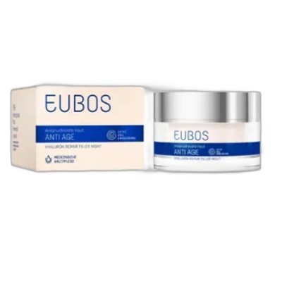 欧洲直邮Eubos德国进口保湿滋润补水抗老淡化皱纹夜用保湿霜50ml