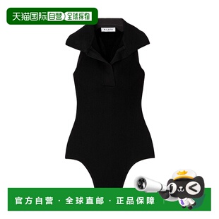 香港直邮Alaia AA9B02986M888 马球领连体衣
