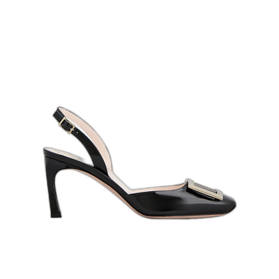 1h可退 香港直邮Roger Vivier Trompette金属扣后袢带高跟凉鞋 RV