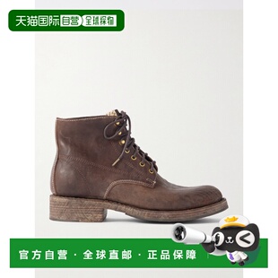 1h可退 香港直邮Visvim 维斯维木 男士 Virgil 磨边皮质绑带靴子