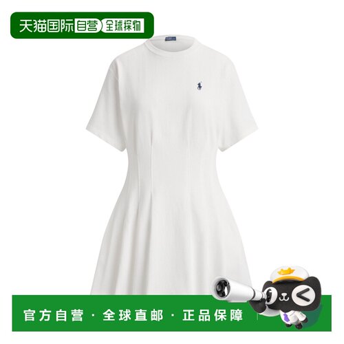 1h可退 Polo Ralph Lauren 褶裥棉质针织连衣裙 211A96342