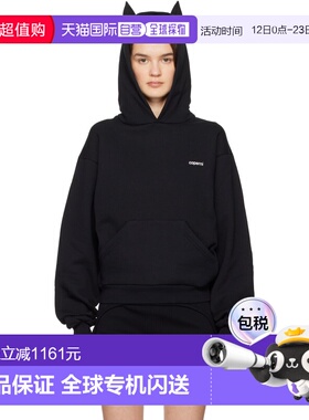 香港直邮Coperni 女士 黑色 Horn 连帽衫 COPJS15BISF5035抓绒