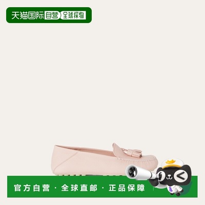 自营欧洲直邮Loro Piana 女士粉色皮革 乐福鞋一脚蹬