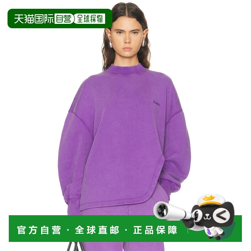 香港直邮1h可退 The Attico 女士 开叉边运动衫 260WCF00024卫衣