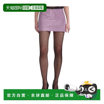 1h可退 香港直邮SELF-PORTRAIT 女士半身裙 PF25023SKL AW2025 紫