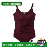 Women 25FW 香港直邮VERSACE 粘胶针织垂褶连体衣 1h可退