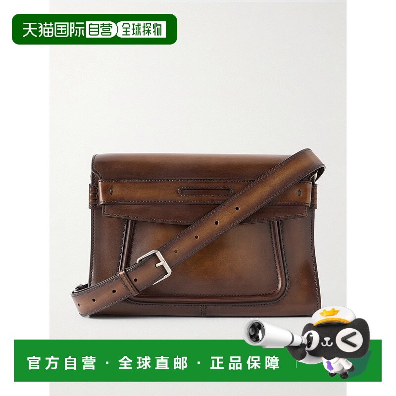 1h可退 香港直邮Berluti 伯尔鲁帝 男士 Andy Venezia 皮革邮差包